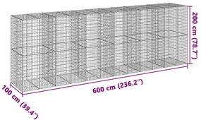 ΣΥΡΜΑΤΟΚΙΒΩΤΙΟ ΜΕ ΚΑΛΥΜΜΑ 600X100X200ΕΚ ΑΠΟ ΓΑΛΒΑΝΙΣΜΕΝΟ ΧΑΛΥΒΑ 3295235