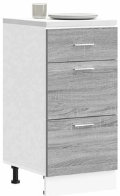 vidaXL Ντουλάπι "Lyon" Γκρι Sonoma 40x46x81,5 εκ. από Τεχνητό Ξύλο