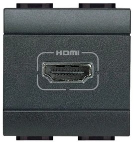 Πρίζα 2 Στοιχείων HDMI Γραφίτης Bticino L4284 Legrand-L4284-Ανθρακί L4284