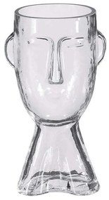 Βάζο Γυάλινο Face 02.1122528 12x24cm Clear Glass