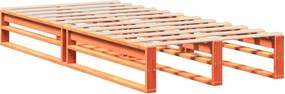 vidaXL Σκελετός Κρεβ. Χωρίς Στρώμα Καφέ Κεριού 90x200 εκ Μασίφ Πεύκο