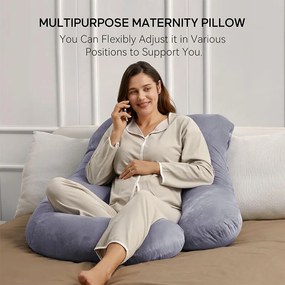 Momcozy Μαξιλάρι Εγκυμοσύνης &amp; Θηλασμού Γκρι