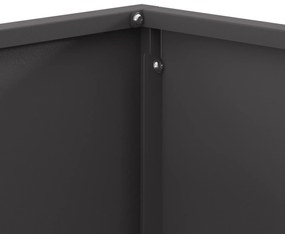 vidaXL Τζάκι Φωτιά Τετράγωνο Μαύρο 60x60x30 εκ. Ατσάλι