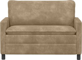 vidaXL Καναπές Taupe 126 x 81 x 87,5 εκ Πολυεστέρας