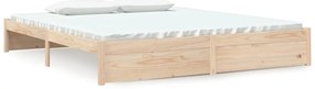 vidaXL Πλαίσιο Κρεβατιού 180 x 200 εκ. Μασίφ Ξύλο Super King Size