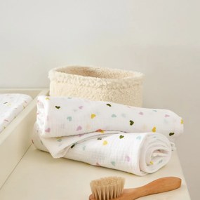 Σετ 2 μεγάλες βαμβακερές μουσελίνες από βαμβακερή γάζα, SCACCO