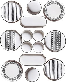 Breakfast Set (14 Pieces) MCH09905 Black
White