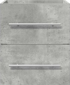 vidaXL Ντουλάπι νιπτήρα Σκυρόδεμα Γκρι 38,5 x 41 x 48 εκ