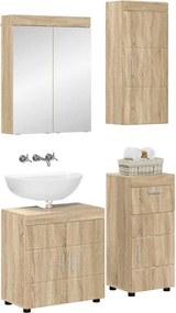 vidaXL Σετ Επίπλων Μπάνιου TULUM Δρύς Sonoma Επεξεργασμένο ξύλο