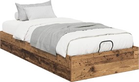 vidaXL Κρεβάτι Οθωμανικού Τύπου Παλιό ξύλο 90 x 200 cm