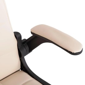 ΚΑΡΕΚΛΑ ΓΡΑΦΕΙΟΥ PORTIMA  ΜΠΕΖ PVC-ΜΑΥΡΟΣ NYLON ΣΚΕΛΕΤΟΣ &amp; ΒΑΣΗ 69x53x98Υεκ