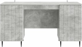 vidaXL Γραφείο Γκρι Σκυροδέματος 142,5 x 50 x 75 εκ.