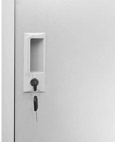 vidaXL Φοριαμοί 5 τεμ. Ανοιχτό Γκρι 90 x 45 x 92,5 εκ. Ατσάλινοι