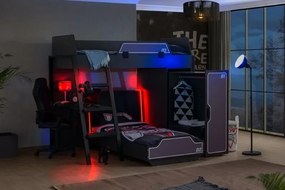 Stewehome Κρεβάτι κουκέτα με γραφείο και ντουλάπα