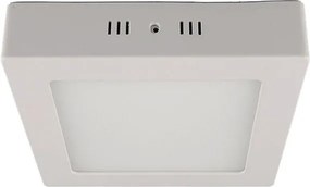 Led panel λευκό τετράγωνο εξωτερικό 12W 230V 6000k ψυχρό λευκό φως 120° 960lm