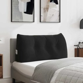 vidaXL Μαξιλάρι Πλάτης Μαύρο 100 x 24 x 50 εκ Βελούδο