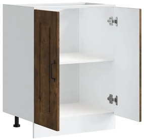 vidaXL Ντουλάπι βάσης νεροχύτη Kalmar Καπνιστή δρυς 60x46x81,5 εκ.