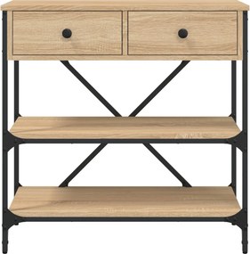 vidaXL Τραπέζι Κονσόλα Sonoma Δρυς 75x34,5x75 εκ. Επεξεργασμένο Ξύλο