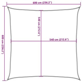 ΠΑΝΙ ΣΚΙΑΣΗΣ ΑΝΘΡΑΚΙ 6 X 6 Μ. ΑΠΟ HDPE 160 ΓΡ./Μ² 311059