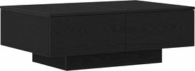 vidaXL Τραπεζάκι σαλονιού Μαύρη Οξυά 90 x 60 x 31 cm