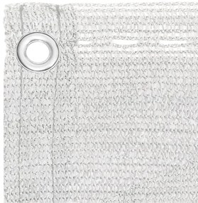 vidaXL Διαχωριστικό Βεράντας Λευκό 120 x 500 εκ. από HDPE
