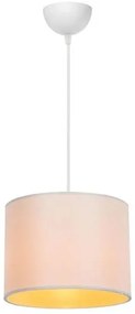 Pakoworld Φωτιστικό Οροφής PWL-1115 1xΕ27 Φ22x60εκ Κρεμ-Λευκό 147-000057