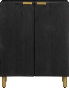 vidaXL Μπουφές Μαύρος 60x33x75 εκ. από Επεξεργασμένο Ξύλο