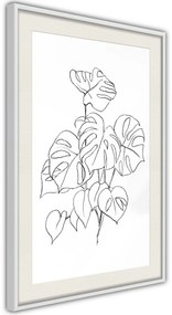 Αφίσα - Bouquet of Leaves - 40x60 - Μαύρο - Με πασπαρτού