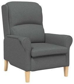 vidaXL Πολυθρόνα Σκούρο γκρι 76 x 94 x 102 εκ. ύφασμα