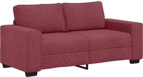 vidaXL Διθέσιος Καναπές Κόκκινος 180x77x82 εκ. Ύφασμα