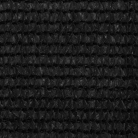 vidaXL Διαχωριστικό Βεράντας Μαύρο 90 x 300 εκ. από HDPE