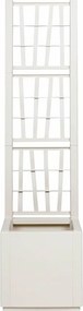 vidaXL Κηποτινάκι με Τρέλα Λευκό 36 x 36 x 140 εκ. PP