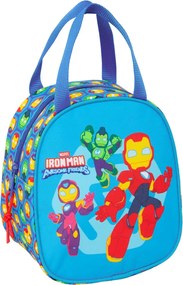 θερμική Θήκη Μεταφοράς Σνακ Iron Man Πολύχρωμο 19 x 22 x 14 cm