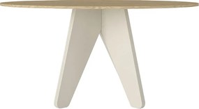 Τραπέζι Rebel Megapap χρώμα rota oak - sandstone 150x90x75εκ.