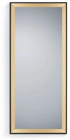 Καθρέπτης Τοίχου Bianka 1610380 70x170cm Gold-Black Mirrors &amp; More Mdf,Γυαλί