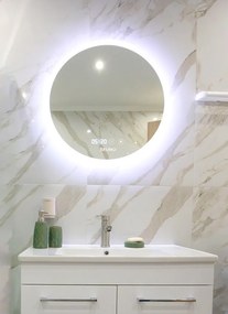 BRUNO καθρέφτης μπάνιου LED BRN-0201, στρόγγυλος, 24W, Φ80cm, IP67