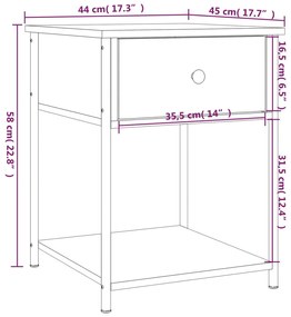 ΚΟΜΟΔΙΝΟ ΚΑΦΕ ΔΡΥΣ 44 X 45 X 58 ΕΚ. ΑΠΟ ΕΠΕΞΕΡΓΑΣΜΕΝΟ ΞΥΛΟ 825851