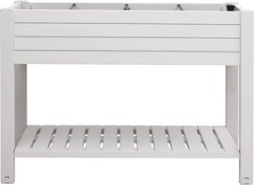 VidaXL Ζαρντινιέρα Κήπου Υπερυψωμένη Λευκή 110x45x79 εκ. Πολυπρ/λένιο