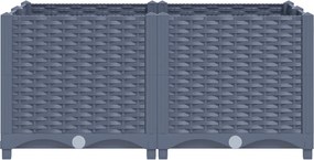 vidaXL Ζαρντινιέρα 80 x 80 x 38 εκ. από Πολυπροπυλένιο