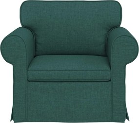 vidaXL Καναπές Σκούρο Πράσινο