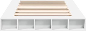 vidaXL Πλαίσιο Κρεβατιού Λευκό 140 x 200 εκ. Επεξεργ. Ξύλο