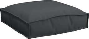 vidaXL Μαξιλάρι 2 pcs Μαύρο 40 x 40 x 8 εκ. Ύφασμα Όξφορντ