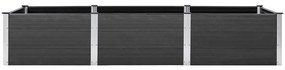 vidaXL Ζαρντινιέρα Κήπου Υπερυψωμένη Γκρι 300 x 100 x 54 εκ. από WPC