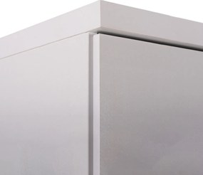 ΝΤΟΥΛΑΠΑ 2ΦΥΛΛΗ BAILEY ΜΕ ΤΡΙΑ ΡΑΦΙΑ HM337.05 ΜΕΛΑΜΙΝΗ ΛΕΥΚΗ 60Χ43Χ181Υεκ.