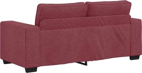 vidaXL Διθέσιος Καναπές Κόκκινος 180x77x82 εκ. Ύφασμα