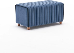 Πουφ Σκαμπό Μπλε MABEL 40x80x40