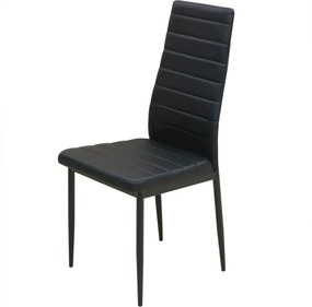 vidaXL Σετ Τραπεζαρίας και Καρέκλας Πέντε Τεμαχίων Μαύρο