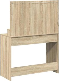 vidaXL Τραπέζι περιποίησης με ράφι Δρύς Sonoma 100 x 41 x 135 εκ.