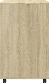 vidaXL Ντουλάπι Τροχήλατο Sonoma Δρυς 60x48x81 εκ. από Επεξ. Ξύλο