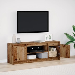 vidaXL Ντουλάπι TV με LED - Παλιό Ξύλο, 139.5x34x50 cm, Φτιαγμένο από Επεξεργασμένο Ξύλο